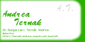 andrea ternak business card